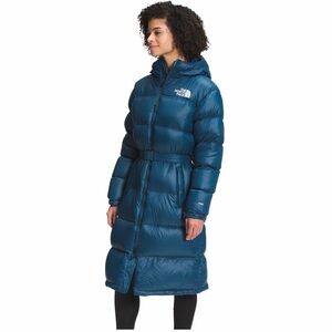 The North Face Women's Teal Long Puffer Jacket